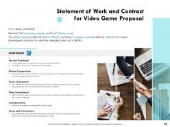 Video game proposal powerpoint presentation slides