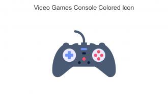 Video Games Console Colored Icon In Powerpoint Pptx Png And Editable Eps Format