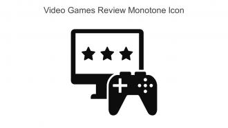 Video Games Review Monotone Icon In Powerpoint Pptx Png And Editable Eps Format