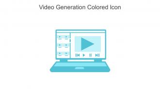 Video Generation Colored Icon In Powerpoint Pptx Png And Editable Eps Format