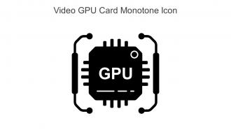 Video GPU Card Monotone Icon In Powerpoint Pptx Png And Editable Eps Format