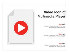 Video icon of multimedia player