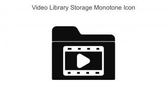 Video Library Storage Monotone Icon In Powerpoint Pptx Png And Editable Eps Format