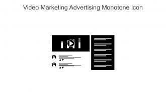 Video Marketing Advertising Monotone Icon In Powerpoint Pptx Png And Editable Eps Format