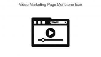 Video Marketing Page Monotone Icon In Powerpoint Pptx Png And Editable Eps Format
