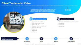 Video Marketing Playbook Client Testimonial Video