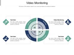 Video monitoring ppt powerpoint presentation pictures visual aids cpb