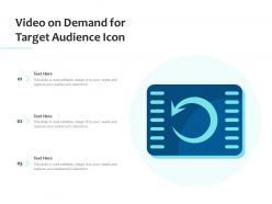 Video on demand for target audience icon