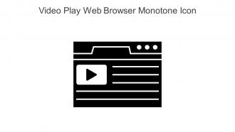 Video Play Web Browser Monotone Icon In Powerpoint Pptx Png And Editable Eps Format