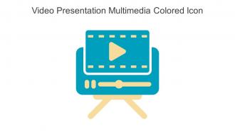 Video Presentation Multimedia Colored Icon In Powerpoint Pptx Png And Editable Eps Format