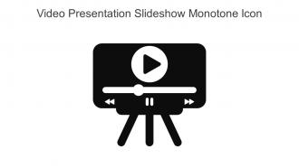 Video Presentation Slideshow Monotone Icon In Powerpoint Pptx Png And Editable Eps Format