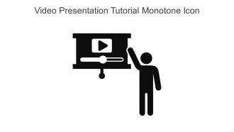 Video Presentation Tutorial Monotone Icon In Powerpoint Pptx Png And Editable Eps Format