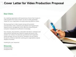Video production proposal powerpoint presentation slides