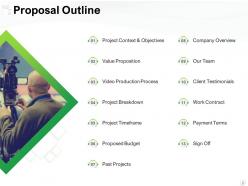 Video production proposal powerpoint presentation slides