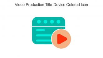 Video Production Title Device Colored Icon In Powerpoint Pptx Png And Editable Eps Format