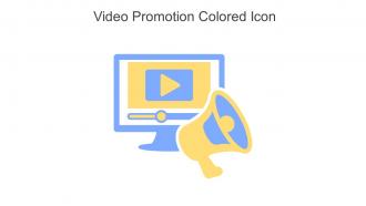 Video Promotion Colored Icon In Powerpoint Pptx Png And Editable Eps Format