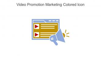 Video Promotion Marketing Colored Icon In Powerpoint Pptx Png And Editable Eps Format