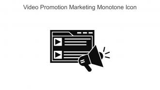Video Promotion Marketing Monotone Icon In Powerpoint Pptx Png And Editable Eps Format