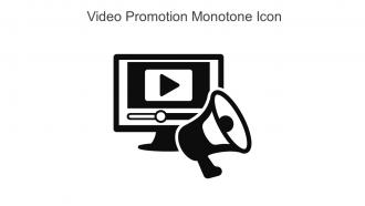 Video Promotion Monotone Icon In Powerpoint Pptx Png And Editable Eps Format