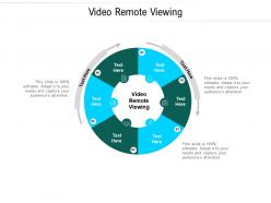 Video remote viewing ppt powerpoint presentation layouts portfolio cpb