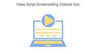 Video Script Screenwriting Colored Icon In Powerpoint Pptx Png And Editable Eps Format