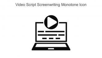 Video Script Screenwriting Monotone Icon In Powerpoint Pptx Png And Editable Eps Format