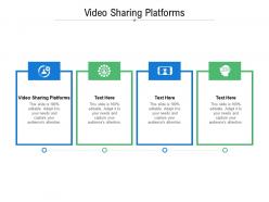 Video sharing platforms ppt powerpoint presentation layouts aids cpb