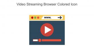 Video Streaming Browser Colored Icon In Powerpoint Pptx Png And Editable Eps Format