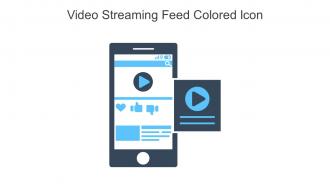 Video Streaming Feed Colored Icon In Powerpoint Pptx Png And Editable Eps Format