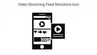 Video Streaming Feed Monotone Icon In Powerpoint Pptx Png And Editable Eps Format