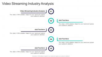 Video Streaming Industry Analysis In Powerpoint And Google Slides Cpb