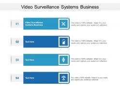 Video surveillance systems business ppt powerpoint presentation styles topics cpb