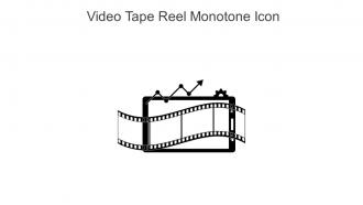 Video Tape Reel Monotone Icon In Powerpoint Pptx Png And Editable Eps Format