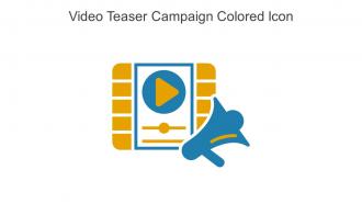 Video Teaser Campaign Colored Icon In Powerpoint Pptx Png And Editable Eps Format