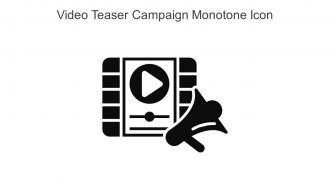 Video Teaser Campaign Monotone Icon In Powerpoint Pptx Png And Editable Eps Format