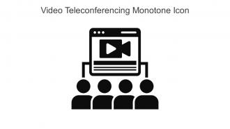 Video Teleconferencing Monotone Icon In Powerpoint Pptx Png And Editable Eps Format