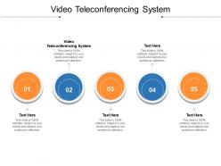 Video teleconferencing system ppt powerpoint presentation portfolio examples cpb