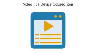 Video Title Device Colored Icon In Powerpoint Pptx Png And Editable Eps Format