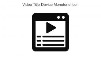 Video Title Device Monotone Icon In Powerpoint Pptx Png And Editable Eps Format