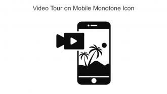 Video Tour On Mobile Monotone Icon In Powerpoint Pptx Png And Editable Eps Format