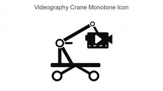 Videography Crane Monotone Icon In Powerpoint Pptx Png And Editable Eps Format