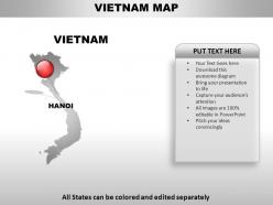 Vietnam country powerpoint maps