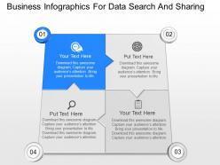 View business infographics for data search and sharing powerpoint template