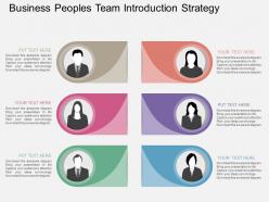 View business peoples team introduction strategy flat powerpoint design