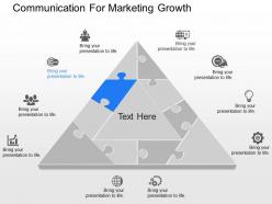 View communication for marketing growth powerpoint template