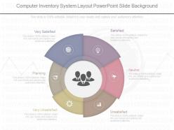 View computer inventory system layout powerpoint slide background