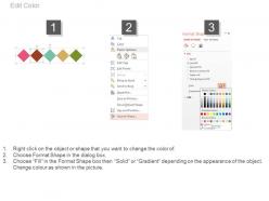 View five tags for business growth analysis indication flat powerpoint design