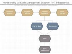 View functionality of cash management diagram ppt infographics