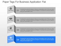 View paper tags for business application flat powerpoint template