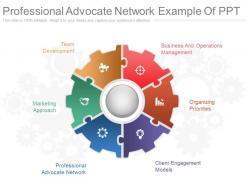 View professional advocate network example of ppt